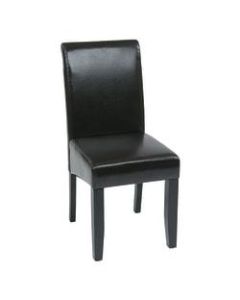 Inspired by Bassett Emilia Bonded Leather Desk Chair, Espresso