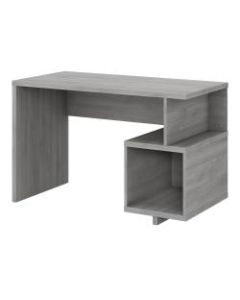 kathy ireland Home by Bush Furniture Madison Avenue 48inW Writing Desk With Storage Cubby, Modern Gray, Standard Delivery