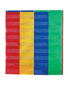 Learning Resources 2- And 4-Column Double-Sided Pocket Chart, 38in x 30in, Multicolor, Grade 1 - Grade 3