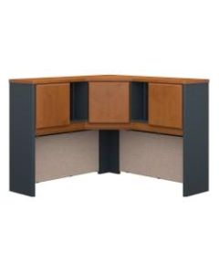 Bush Business Furniture Office Advantage Corner Hutch 48inW, Natural Cherry/Slate, Standard Delivery