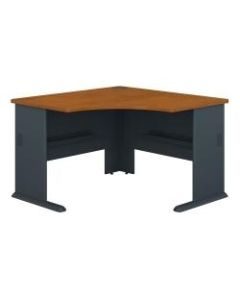 Bush Business Furniture Office Advantage Corner Desk 48inW, Natural Cherry/Slate, Standard Delivery