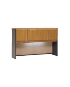 Bush Business Furniture Office Advantage Hutch 60inW, Natural Cherry/Slate, Standard Delivery