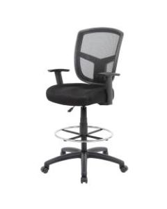 Boss Contract Mesh Drafting Stool, Black