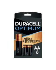 Duracell Optimum AA Alkaline Batteries, Pack Of 6