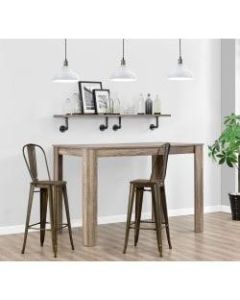DHP Luxor Metal Bar Stools, Bronze, Set Of 2