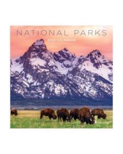 TF Publishing Scenic Monthly Mini Wall Calendar, 7in x 7in, National Parks, January To December 2022