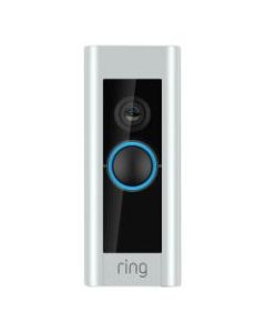 Ring Certified Refurbished Video Doorbell Pro, Black/Silver