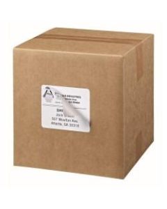 Avery Shipping Labels With TrueBlock Technology, 95905, 3 1/3in x 4in, White, Pack Of 3,000