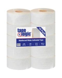 Tape Logic Reinforced Water-Activated Packing Tape, #7700, 3in Core, 3in x 150 Yd., White, Case Of 10
