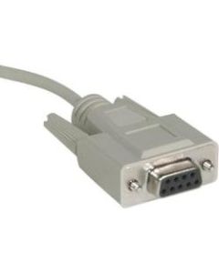 C2G 25ft DB25 Male to DB9 Female Null Modem Cable - DB-25 Male - DB-9 Female - 25ft - Beige