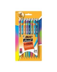 BIC Mechanical Pencils, Xtra Strong, 0.9 mm, Assorted Barrel Colors, Pack Of 24 Pencils