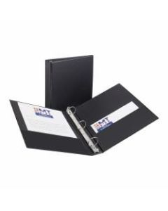 Avery Economy 3-Ring Binder, 1 1/2in Round Rings, 51% Recycled, Black