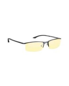 Gunnar Optiks Emissary Semi-Rimless Advanced Computer Glasses, Onyx Frame, Amber Lens, ST003-C001