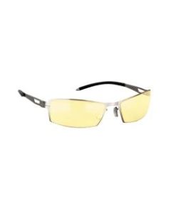 Gunnar Optiks SheaDog Full Rim Ergonomic Advanced Computer Glasses, Mercury Frame, Amber Lens, G0005-C011