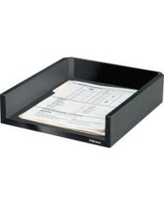 Fellowes Designer SuitesLetter Tray - 2.5in Height x 11.1in Width x 13in Depth - Desktop - Black, Pearl - 1 Each