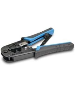 Tripp Lite RJ11/RJ12/RJ45 Crimping Tool with Cable Stripper - Heavy Duty, Comfortable Grip