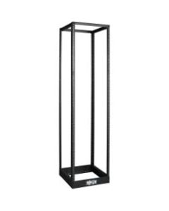 Tripp Lite 45U 4-Post Open Frame Rack Cabinet Threaded 12-24 Mounted Holes - 45U Rack Height x 19in Rack Width - Black - Cold-rolled Steel (CRS) - 1000 lb Static/Stationary Weight Capacity