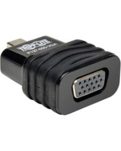 Tripp Lite Mini DisplayPort to VGA Adapter Active Converter Compact DP to VGA M/F - 1 x Mini DisplayPort Male Digital Audio/Video - 1 x HD-15 Female VGA - 1920 x 1200 Supported - Black