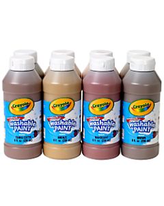 Crayola Washable Paint In Multicultural Colors, Set Of 8