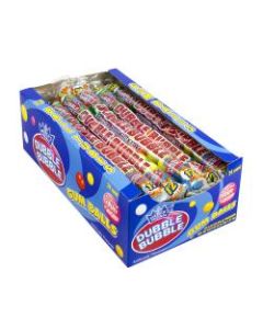 Dubble Bubble Gum Ball Tubes, Assorted Flavors, Pack Of 24