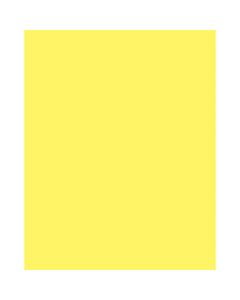 Pacon Peacock Coated Poster Board, 22in x 28in, Hot Lemon, Carton Of 25