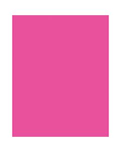 Pacon Peacock Coated Poster Board, 22in x 28in, Hot Raspberry, Carton Of 25