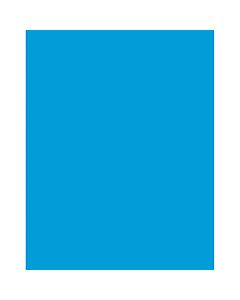 Pacon Peacock Coated Poster Board, 22in x 28in, Dark Blue, Pack Of 25