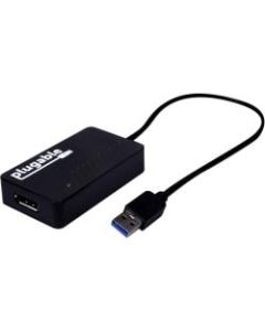 Plugable USB 3.0 to DisplayPort 4K UHD (Ultra-High-Definition) - Video Graphics Adapter for Multiple Monitors up to 3840x2160 (Supports Windows 11, 10, 8.1, 8, 7)