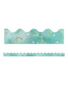 Carson-Dellosa Galaxy Scalloped Bulletin Board Borders, 3ft x 2-1/4in, Constellations, Pack Of 13 Strips