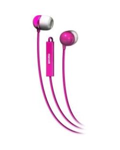 Maxell Earset - Stereo - Mini-phone - Wired - 16 Ohm - 20 Hz - 20 kHz - Earbud - Binaural - In-ear - 4 ft Cable - Pink