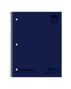 Ampad Oxford Earthwise Recycled 3HP Notebook, Letter Size, 100 Sheets, Assorted Colors