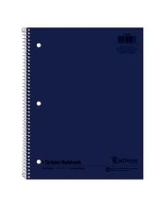 Ampad Oxford Earthwise Recycled 3HP Notebook, Letter Size, 100 Sheets, Assorted Colors