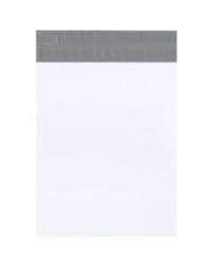 Office Depot Brand Returnable Poly Mailers, 14in x 17in, White, Case Of 100