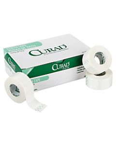 CURAD Cloth Silk Adhesive Tape, 2in x 10 Yd., 6 rolls/box White