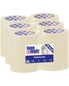 Tape Logic 2400 Masking Tape, 3in Core, 1in x 180ft, Natural, Pack Of 36