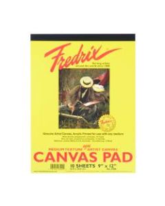 Fredrix Canvas Pad, 9in x 12in, 10 Sheets