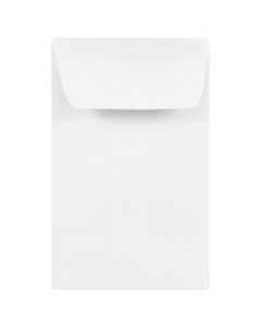 JAM Paper Coin Envelopes, #1, Gummed Seal, White, Pack Of 100 Envelopes