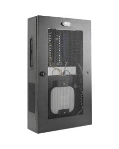 Tripp Lite SmartRack 3U Low-Profile Vertical-Mount Switch-Depth Wall-Mount Structured Wiring Enclosure, Adjustable Equipment Brackets - Network device enclosure - wall mountable - black - 3U - 19in