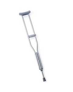 Medline Standard Aluminum Crutches, Adult, Medium, Case Of 8 Pairs