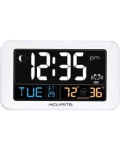 AcuRite Intelli-Time Clock with Indoor Temperature and USB Charger - Digital - CaseTemperature