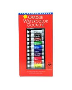 Savoir-Faire The French School Opaque Watercolor Gouache Tube Set, 10 mL, Set Of 10