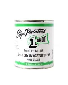 1-Shot Speed Dry UV Acrylic, 32 Oz, Clear