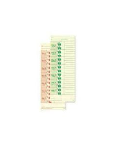 Lathem Time Cards, Weekly, 2-Sided, 3 3/8in x 9in, Box Of 100