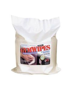 2XL GymWipes Professional Towelettes Bucket Refill - Wipe - 6in Width x 8in Length - 700 / Pack - 4 / Carton - White