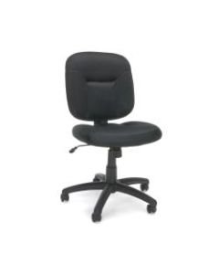 OFM Essentials Armless Fabric Mid-Back Task Chair, Black