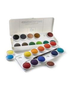 Grumbacher Deluxe Transparent Watercolors, Set Of 24