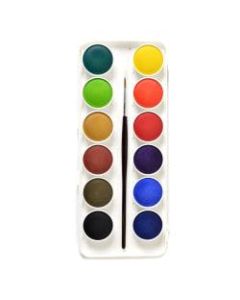 Grumbacher Deluxe Transparent Watercolors, Set Of 12