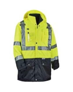 Ergodyne GloWear 8388 4-In-1 Type R Class3/2 Thermal Jacket Kit, Large, Lime