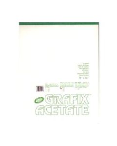 Grafix Matte Acetate Film Pad, 11in x 14in, 0.003in Thick, 25 Sheets