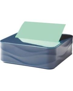 Post-it Pop-up Note Wave Dispenser - 3in x 3in Note - 45 Sheet Note Capacity - Metallic Blue